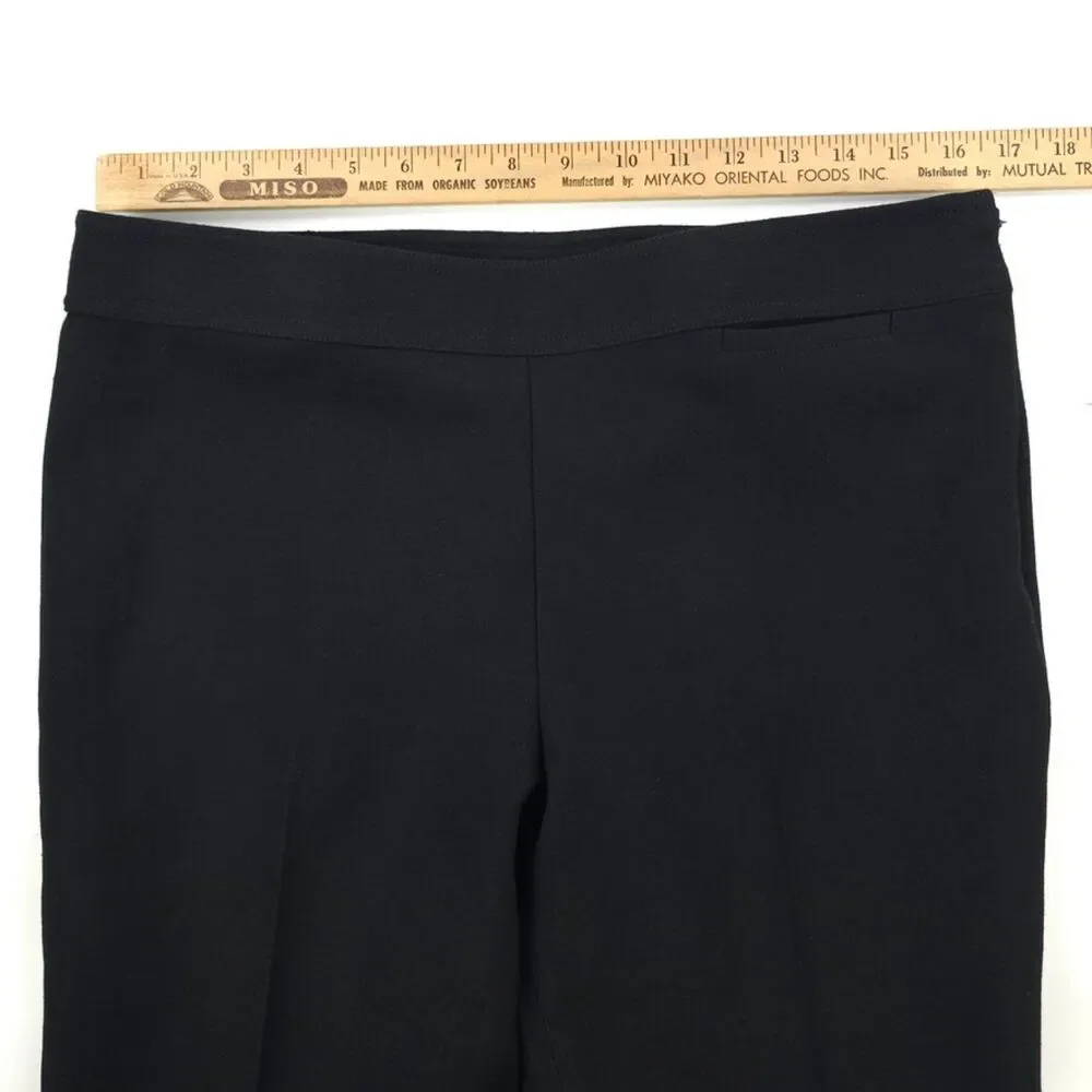 TORY BURCH Pleated Wool Crop Trousers Black Old Money Luxury Preppy Academia 10